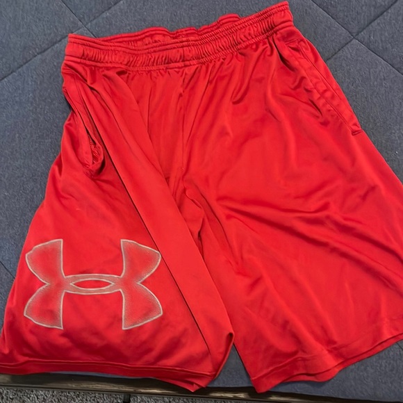 Red Under Armor Gym shorts - Picture 1 of 1